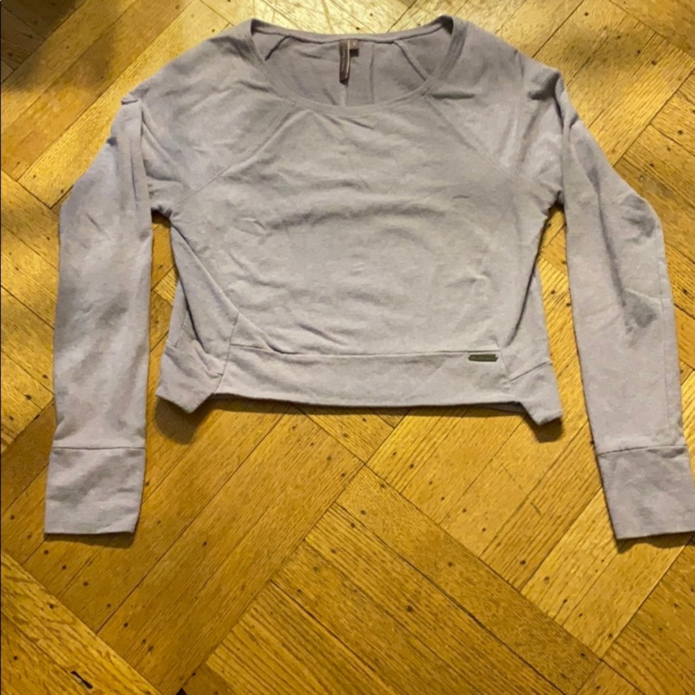 Sweaty Betty cropped lavender sweatshirt